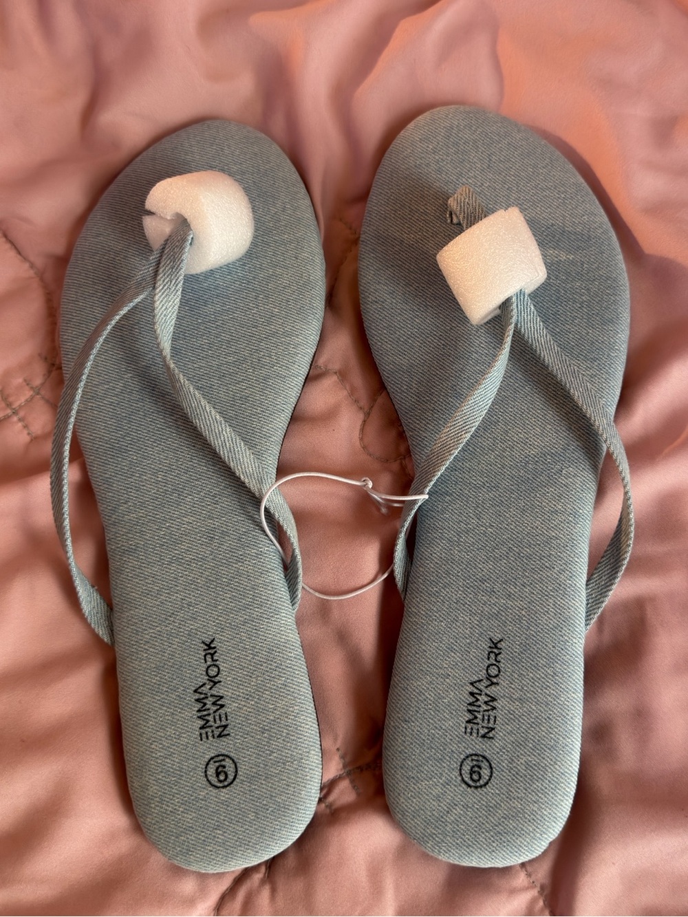 Women’s denim flip-flops